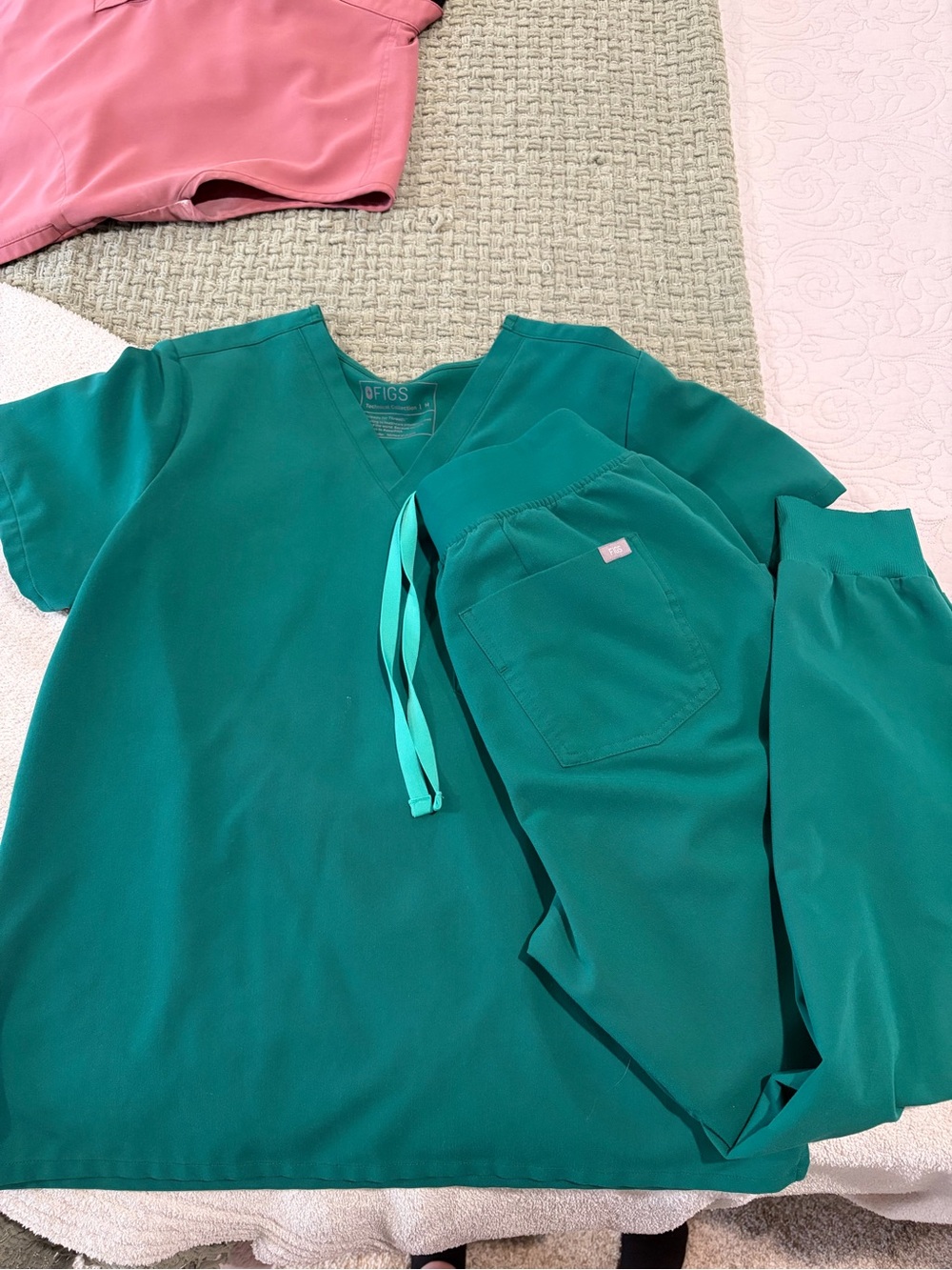 Figs Technical Collection Hunter Green scrubs